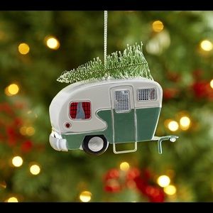 New Pottery Barn Vintage Camper Van  With Tree Christmas Ornament Decor